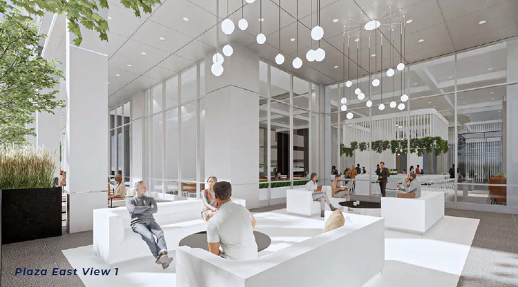 Lobby rendering for 875 E. Wisconsin Avenue improvements