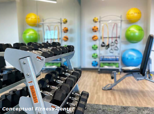 Fitness center rendering for 875 E. Wisconsin Avenue